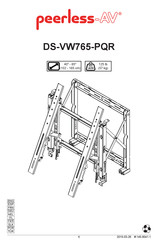 peerless-AV DS-VW765-PQR Manual