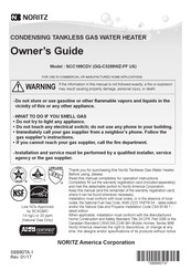 Noritz GQ-C3259WZ-FF US Owner's Manual