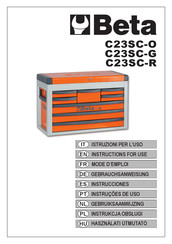 Beta C23SC-R Instructions For Use Manual