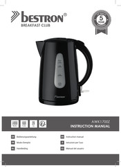 Bestron BREAKFAST CLUB AWK1700Z Instruction Manual