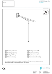 Pressalit Care VALUE R1101 Mounting Instruction