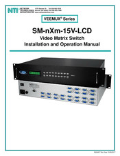 Network Technologies Incorporated SM-16x8-15V-LCD Installation And Operation Manual