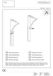 Pressalit Care MATRIX R2015 Mounting Instruction