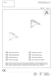 Pressalit Care MATRIX R2010 Mounting Instruction