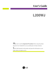LG L200WJ User Manual