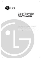 LG 29FU1RK Owner's Manual