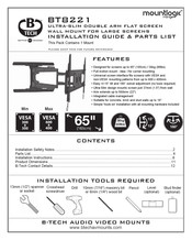 B-Tech BT8221B Installation Manual
