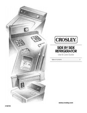 Crosley CS25AFXKT04 Use & Care Manual