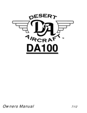 Desert Aircraft DA100 Owner's Manual