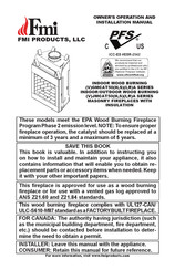 FMI VJMCAT50SRA Series Owner's Operation And Installation Manual