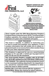 FMI VJMCAT50HRA Series Owner's Operation And Installation Manual