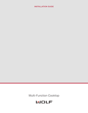 Wolf IM15 Installation Manual