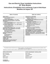 Maytag MEDB766FW Installation Instructions Manual