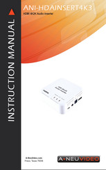 A-Neuvideo ANI-HDAINSERT4K3 Instruction Manual