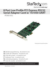 StarTech.com PEX8S1052 Instruction Manual