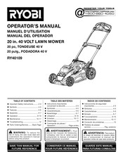 Ryobi RY40109 Operator's Manual