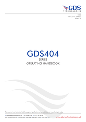GDS 404 Series Operating Handbook