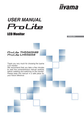 Iiyama ProLite TH5565MIS-B1AG User Manual