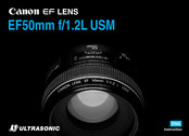 Canon Ultrasonic EF50mm f/1.2L USM Instructions Manual