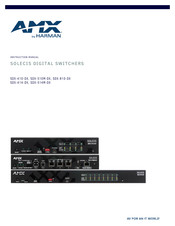 Harman AMX SOLECIS SDX-510M-DX Instruction Manual