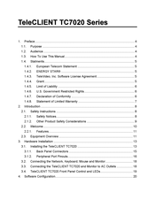 TeleVideo TeleCLIENT TC7020 Series Manual