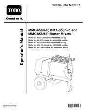 Toro MMX-858K-P Operator's Manual
