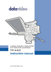 Datavideo TP-650B Instruction Manual