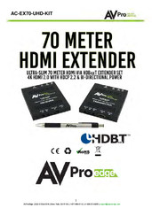 AVProEdge AC-EX70-UHD-BKT Manual