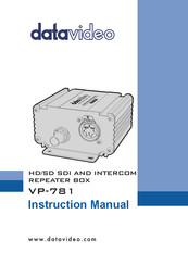 Datavideo VP-781 Instruction Manual