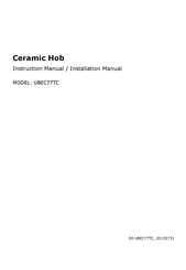 Reeva UBEC77TC Instruction Manual