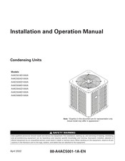 Trane A4AC5060D1000A Installation And Operation Manual