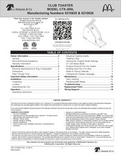 A.J.Antunes CTX-200L Manual