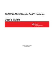 Texas Instruments BoosterPack BOOSTXL-RS232 User Manual