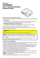 Hitachi CP-WX625W User Manual