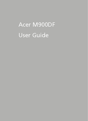 Acer M900DF User Manual