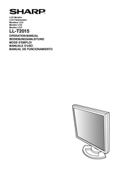 Sharp LL-T2015 Operation Manual
