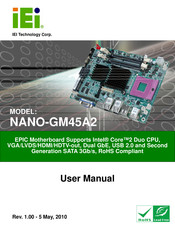 IEI Technology NANO-GM45A2-R10 User Manual