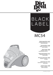 Dirt Devil INFINITY MC54 Black Operating Manual