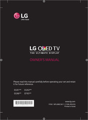 LG 55EG920V.AEK Owner's Manual