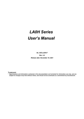 Jetway LA0H Series User Manual