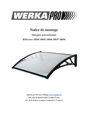 WERKAPRO 10850 Installation Instructions Manual
