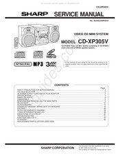 Sharp CD-XP305V Service Manual