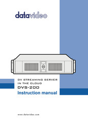 Datavideo DVS-100 Instruction Manual