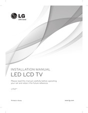 LG 32LY540H.ATRZ Installation Manual