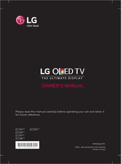 LG 55EC94 Series Owner's Manual