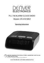 Denver Electronics CR-419 MK2 Operating Instructions Manual