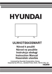 Hyundai ULW43TS643SMART Instruction Manual