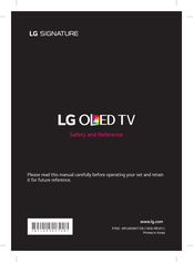 LG SIGNATURE OLED65G6V.AEK Quick Start Manual