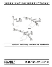 CHIEF Kontour K4S210 Installation Instructions Manual