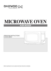 DAEWOO ELECTRONICS KOR-9GGEB Operating Instructions & Cook Book